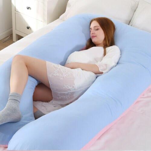 U-Shaped Full Body Pillow for Side Sleepers, Pregnancy Support & Back Pain Relief – Extra Long Maternity Cushion with Removable Cover | Thomler