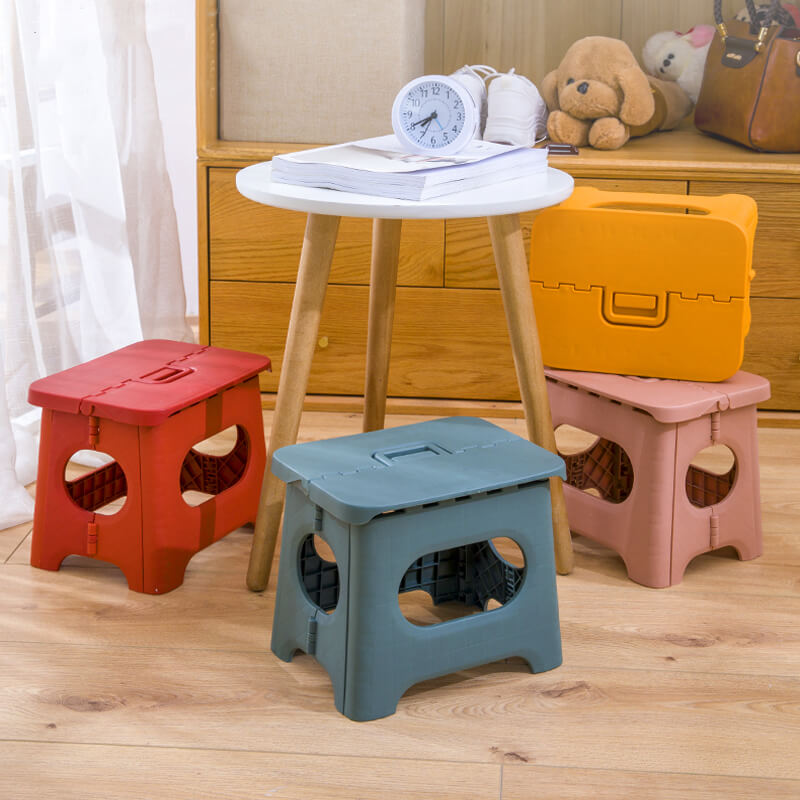 Collapsible Stepping Stool with Carry Handle for Kids & Adults – Lightweight Portable Home Helper | Thomler