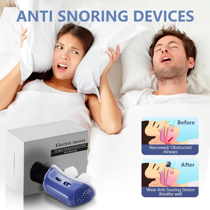 Compact Sleep Apnea Relief Device – Maskless Airway Support for Travel & Home Use | Portable Breathing Aid for Snoring & Sleep Quality | Thomler