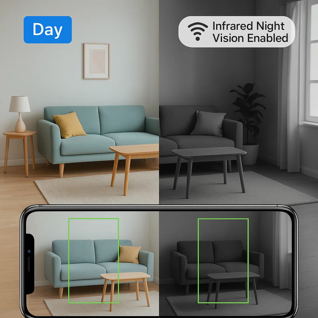 Discreet HD Security Camera with Infrared Vision & Motion Alerts for Home Monitoring | Thomler
