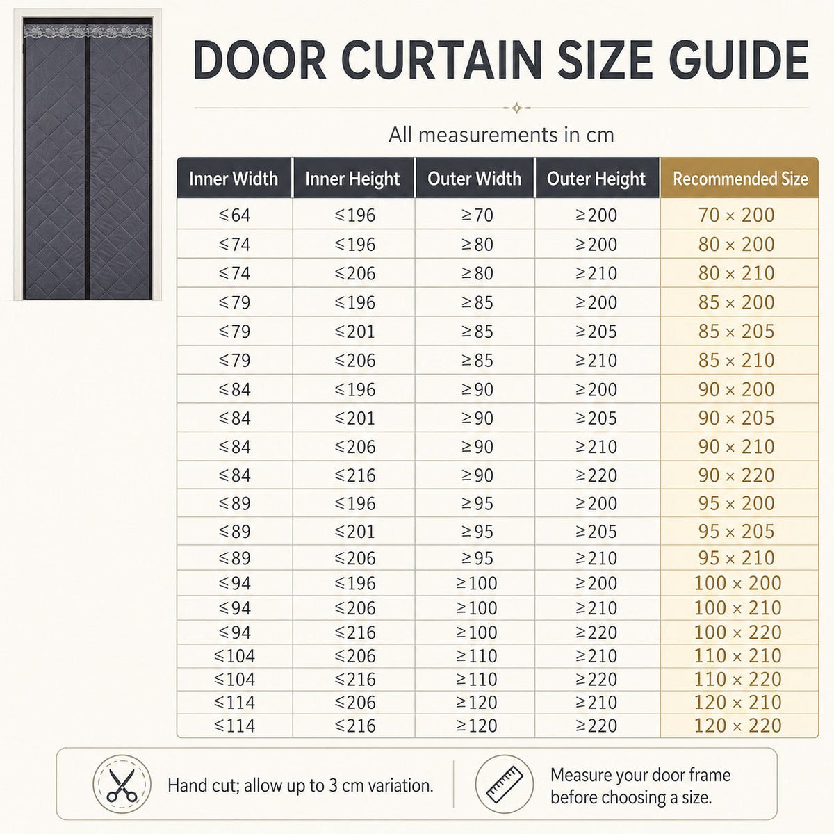 Insulated Magnetic Door Curtain – Thermal Draft Blocker with Sound Dampening | Thomler