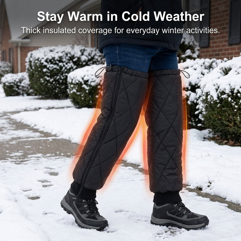 Thermal Knee Warmer Sleeve for Cold Weather – Fleece-Lined Support Wrap for Winter Sports & Leg Protection | Thomler