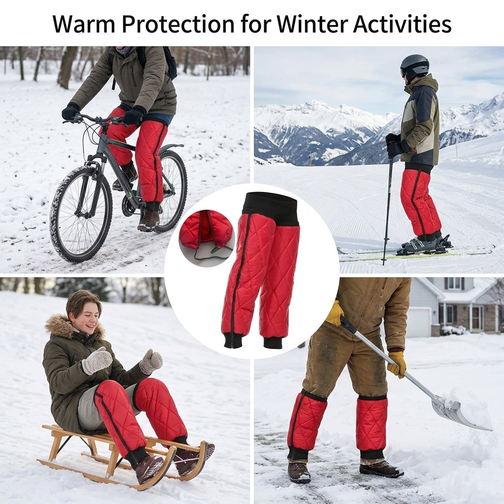 Thermal Knee Warmer Sleeve for Cold Weather – Fleece-Lined Support Wrap for Winter Sports & Leg Protection | Thomler
