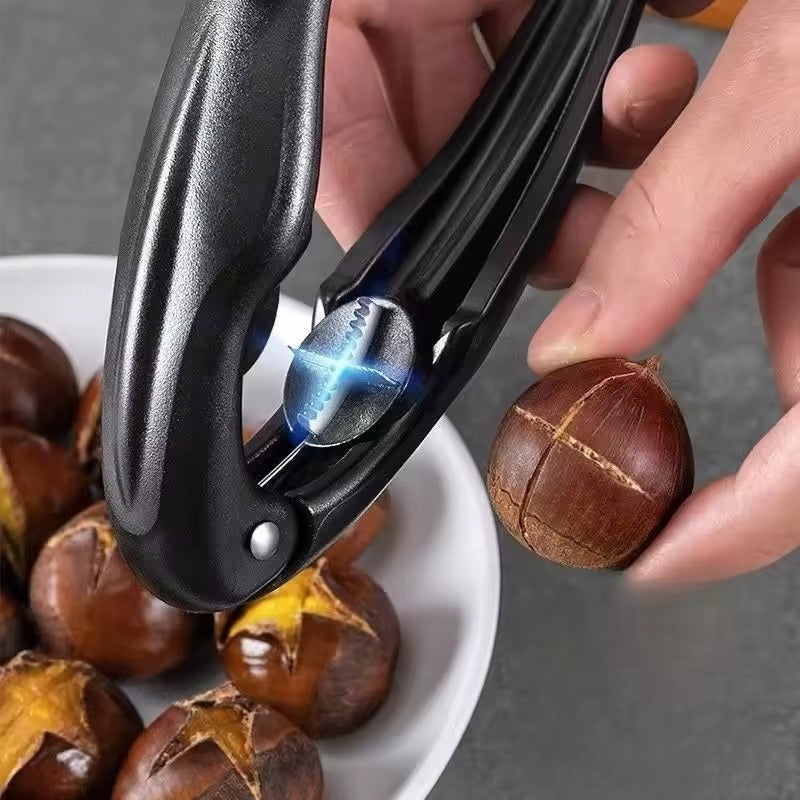 Nutcracker ABS Stainless Steel Ergonomic Hand Grip Kitchen Nut Sheller For Chestnuts Walnuts Hazelnuts Pecans | Thomler