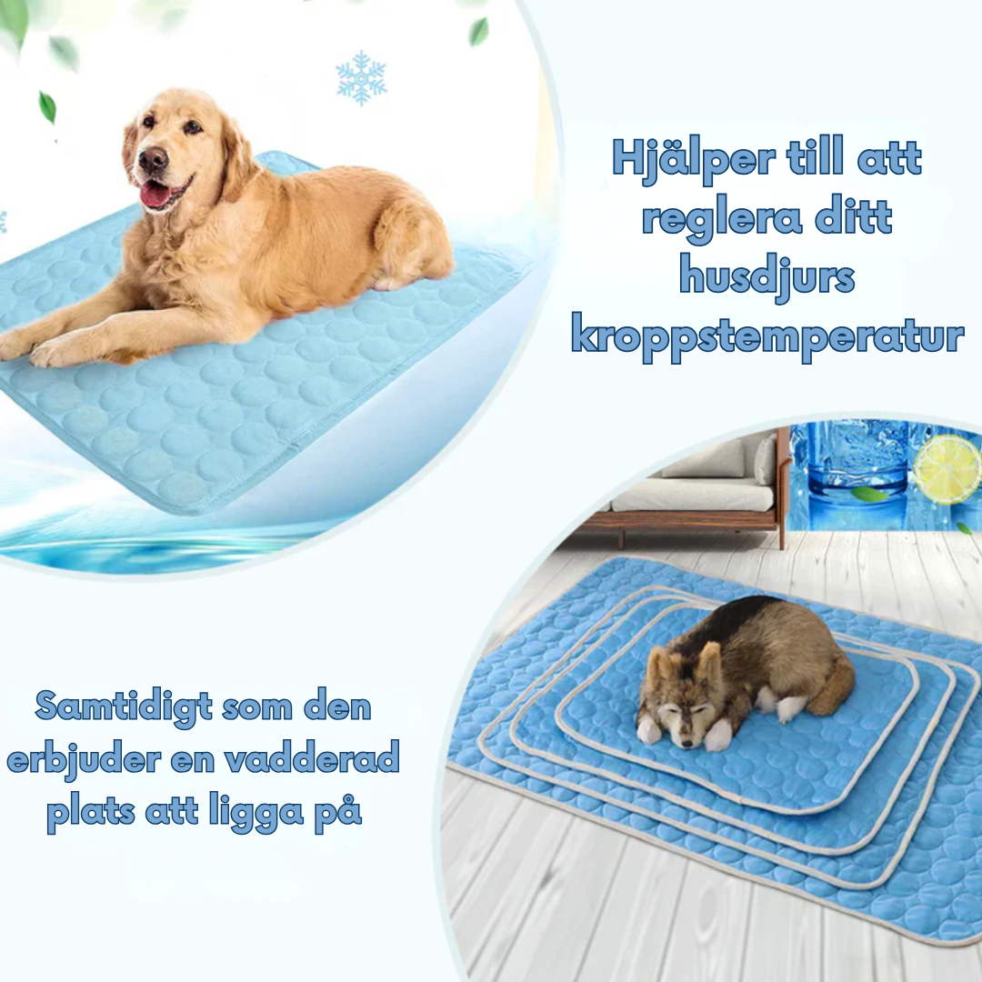 Self-Cooling Pet Mat Breathable Heat-Reflective Fiber Pad for Dogs & Cats Summer Comfort Portable Travel Indoor Outdoor No Refrigeration | Thomler