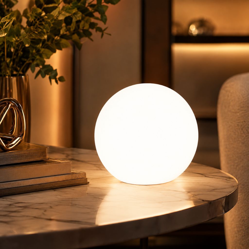 Rechargeable LED Globe Lamp with Remote – 16 Color Modes, Weather-Resistant for Indoor & Outdoor Ambient Lighting | Thomler