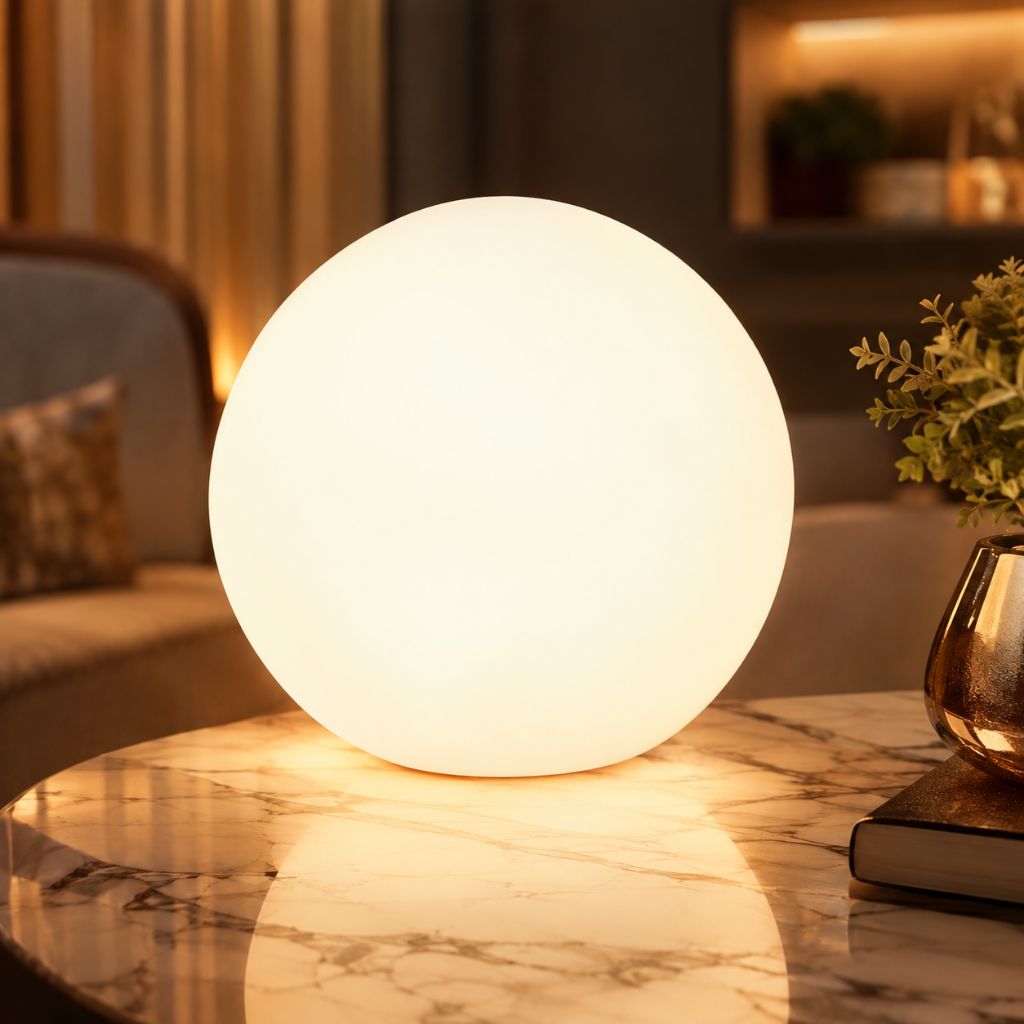 Rechargeable LED Globe Lamp with Remote – 16 Color Modes, Weather-Resistant for Indoor & Outdoor Ambient Lighting | Thomler