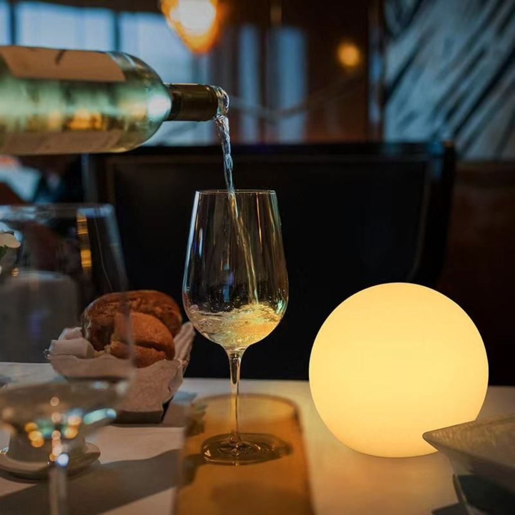 Rechargeable LED Globe Lamp with Remote – 16 Color Modes, Weather-Resistant for Indoor & Outdoor Ambient Lighting | Thomler
