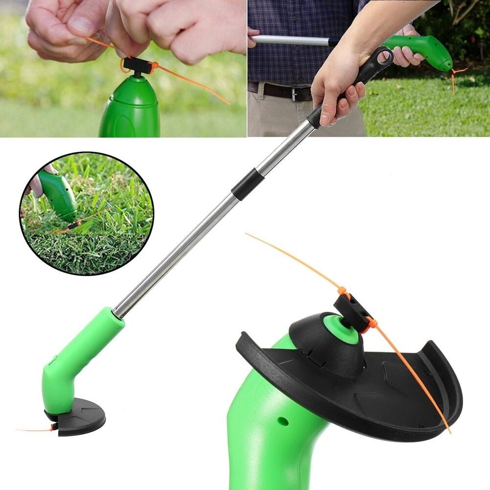 Battery-Powered Lawn Edger & String Trimmer for Yard Maintenance – Rechargeable Grass Cutter with Adjustable Handle for Garden Borders & | Thomler