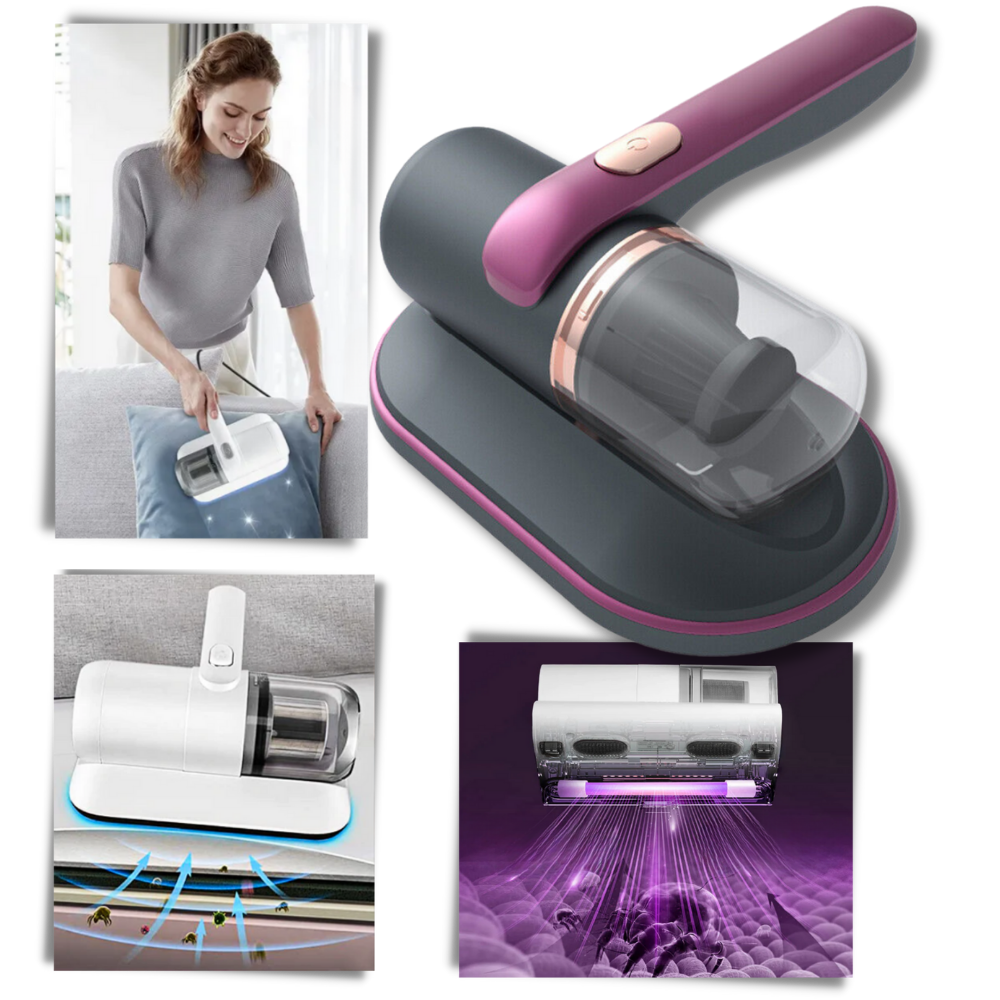 Cordless Handheld UV Sanitizing Vacuum for Mattresses, Upholstery & Fabric Surfaces | Allergen Removal | Thomler