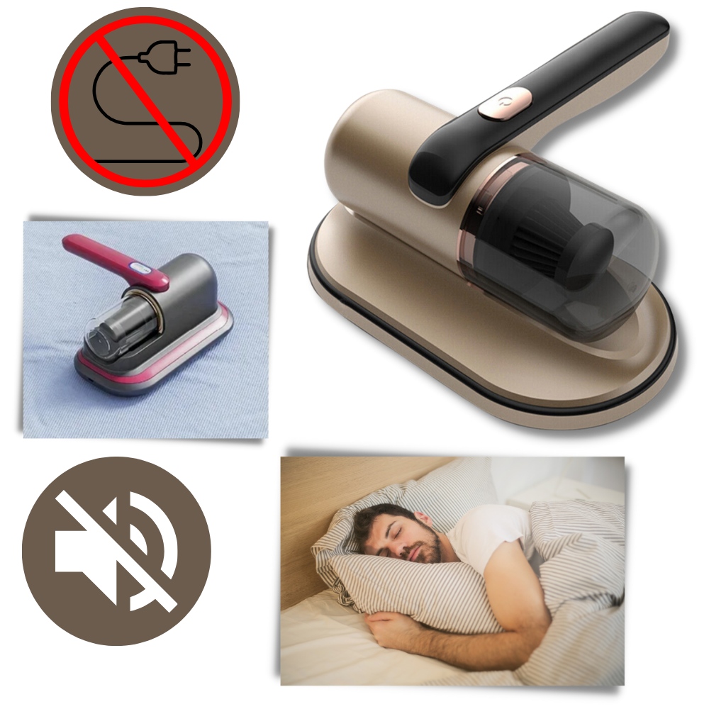 Cordless Handheld UV Sanitizing Vacuum for Mattresses, Upholstery & Fabric Surfaces | Allergen Removal | Thomler