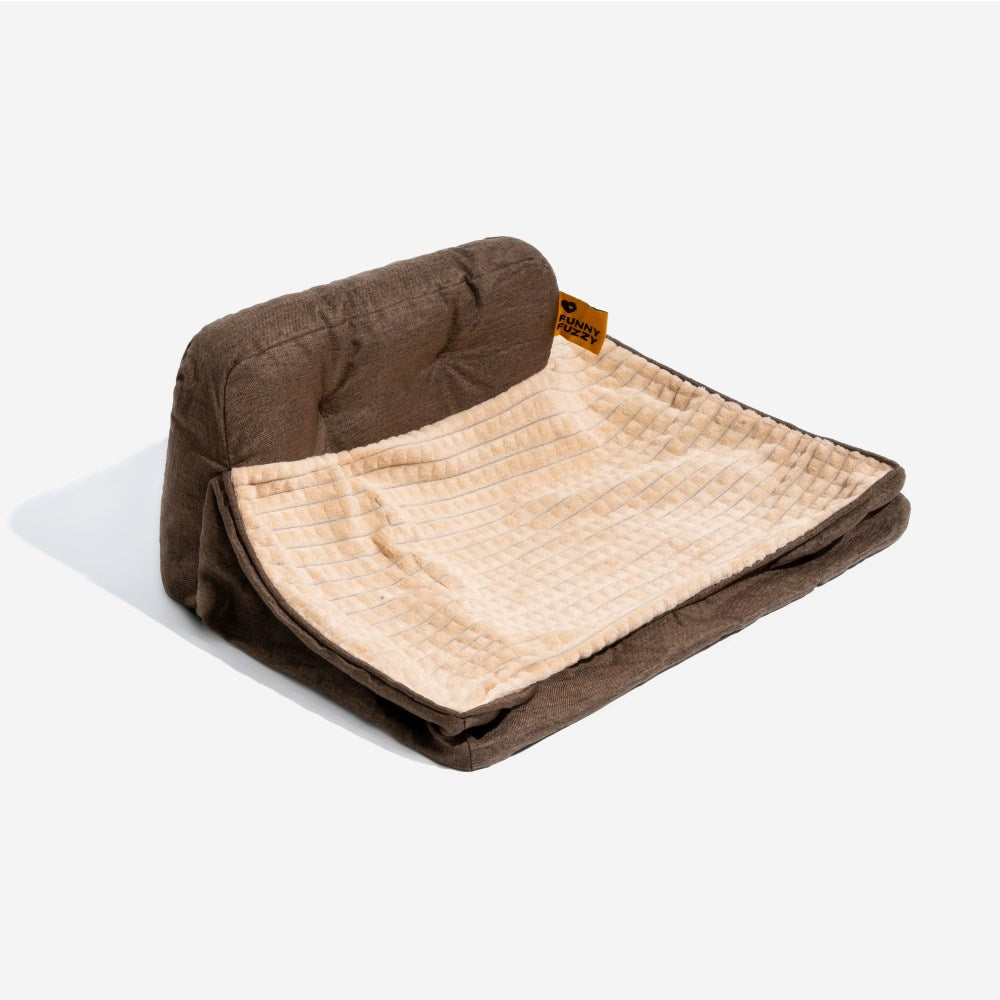 Orthopedic Pet Bed with Bolster Pillow for Dogs & Cats – Washable, Non-Slip Base, Year-Round Comfort | Thomler