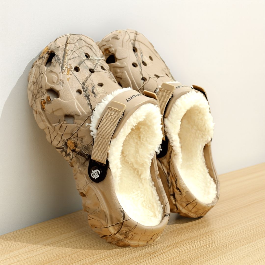 Lined Winter Clogs with Removable Fur Lining for Men & Women | Indoor Outdoor Slip-On House Shoes EVA Non-Slip Footwear | Thomler