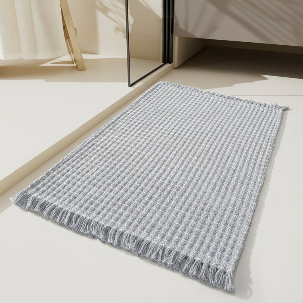 Plush Microfiber Bathroom Rug with Non-Slip Rubber Backing – Ultra Absorbent Memory Foam Bath Mat for Shower, Tub & Bathroom Floor | Thomler