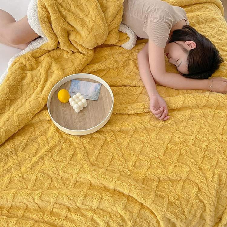 Plush Sherpa Weighted Throw Blanket with Glass Bead Fill for Better Sleep & Stress Relief | Thomler
