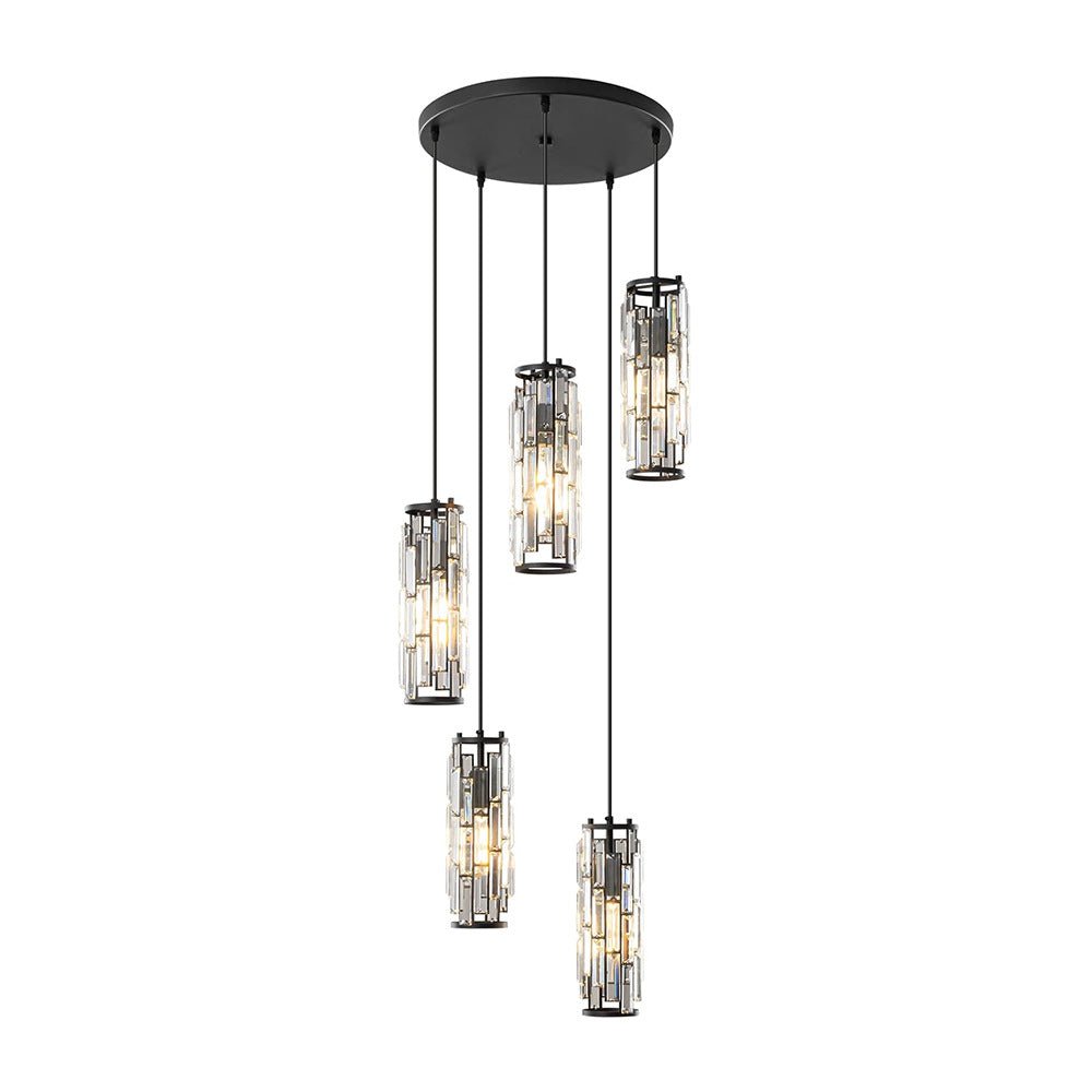 Pendant Light Crystal Glass E27 10.0 cm Adjustable Kitchen Island Dining Room Hanging Ceiling Lamp Industrial Retro | Thomler