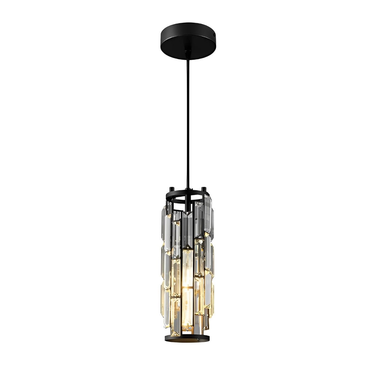 Pendant Light Crystal Glass E27 10.0 cm Adjustable Kitchen Island Dining Room Hanging Ceiling Lamp Industrial Retro | Thomler