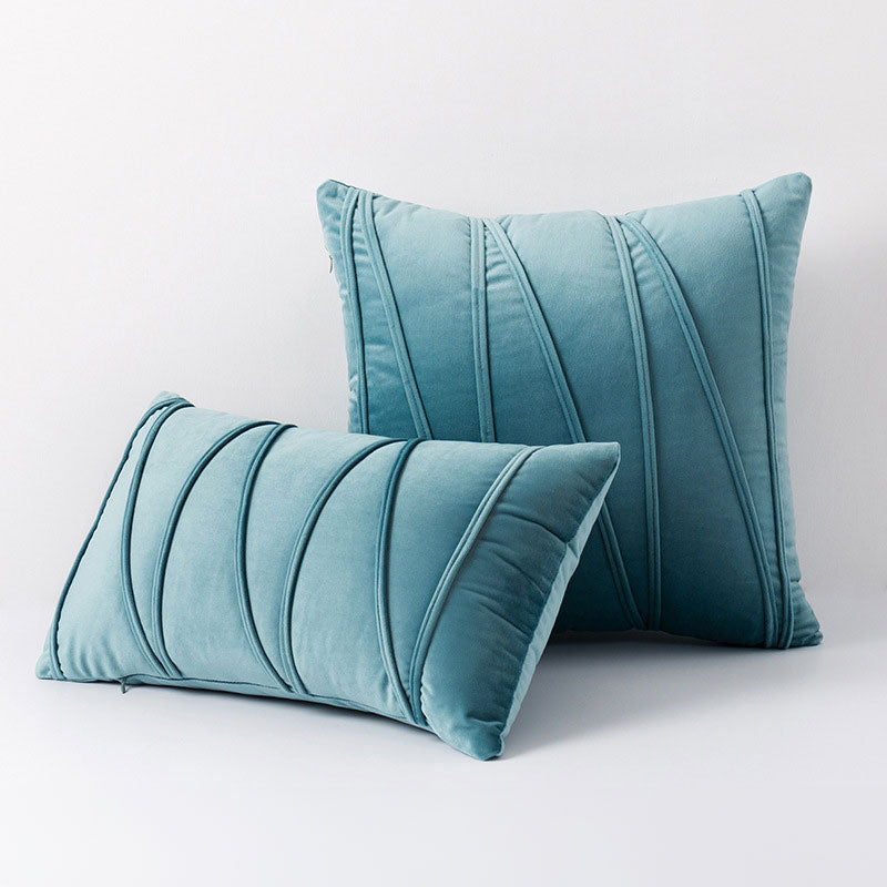 Cushion Cover Velvet Polyester 45.0 cm Pink Sofa Bedroom Decorative Throw Pillow Case Soft Modern | Thomler
