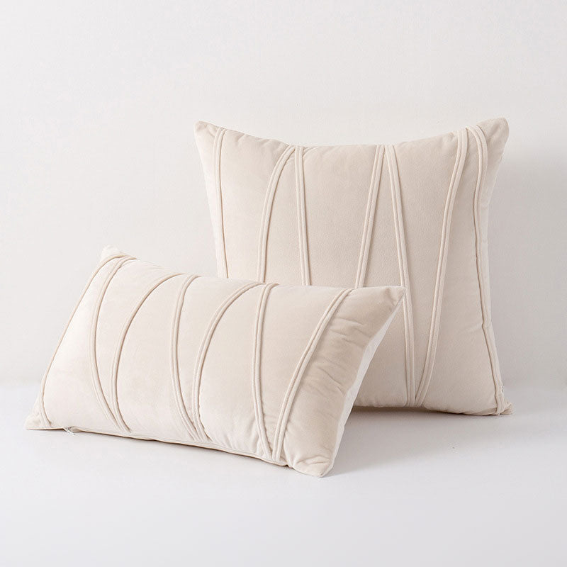 Cushion Cover Velvet Polyester 45.0 cm Pink Sofa Bedroom Decorative Throw Pillow Case Soft Modern | Thomler