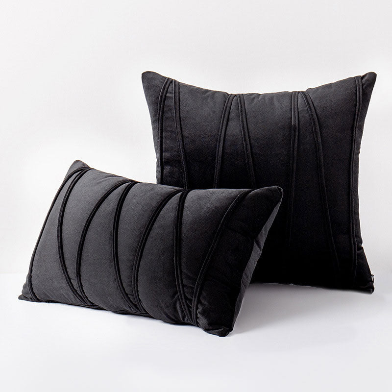 Cushion Cover Velvet Polyester 45.0 cm Pink Sofa Bedroom Decorative Throw Pillow Case Soft Modern | Thomler