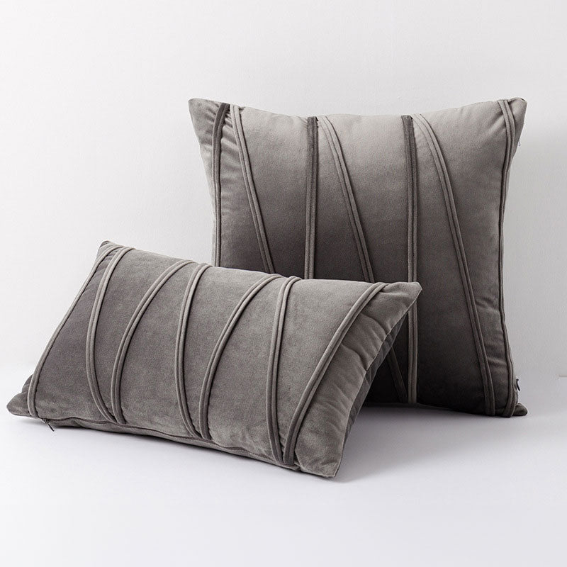 Cushion Cover Velvet Polyester 45.0 cm Pink Sofa Bedroom Decorative Throw Pillow Case Soft Modern | Thomler