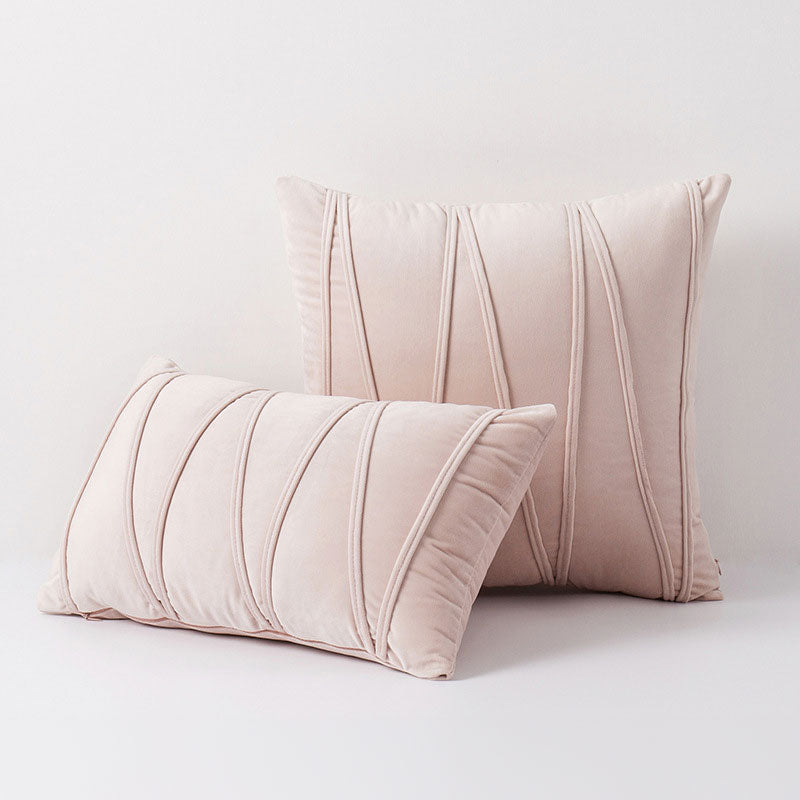 Cushion Cover Velvet Polyester 45.0 cm Pink Sofa Bedroom Decorative Throw Pillow Case Soft Modern | Thomler