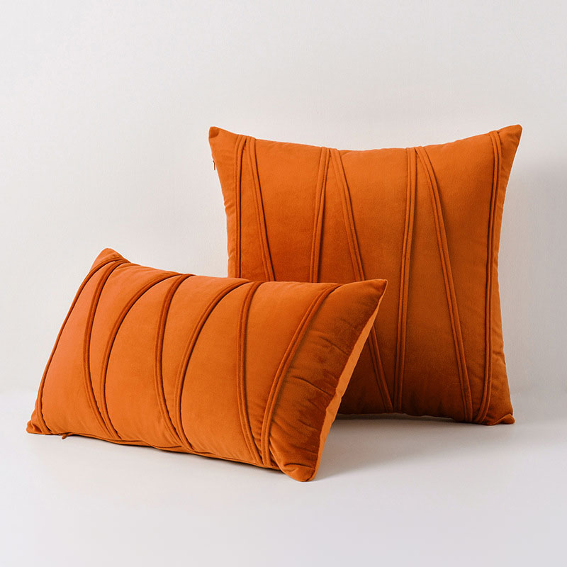 Cushion Cover Velvet Polyester 45.0 cm Pink Sofa Bedroom Decorative Throw Pillow Case Soft Modern | Thomler