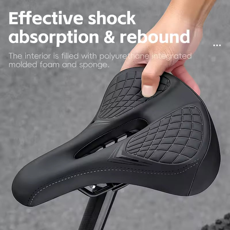 Mountain Bike Saddle with Ventilated Mesh, Spring Suspension & Taillight Mount for All-Terrain Cycling | Thomler