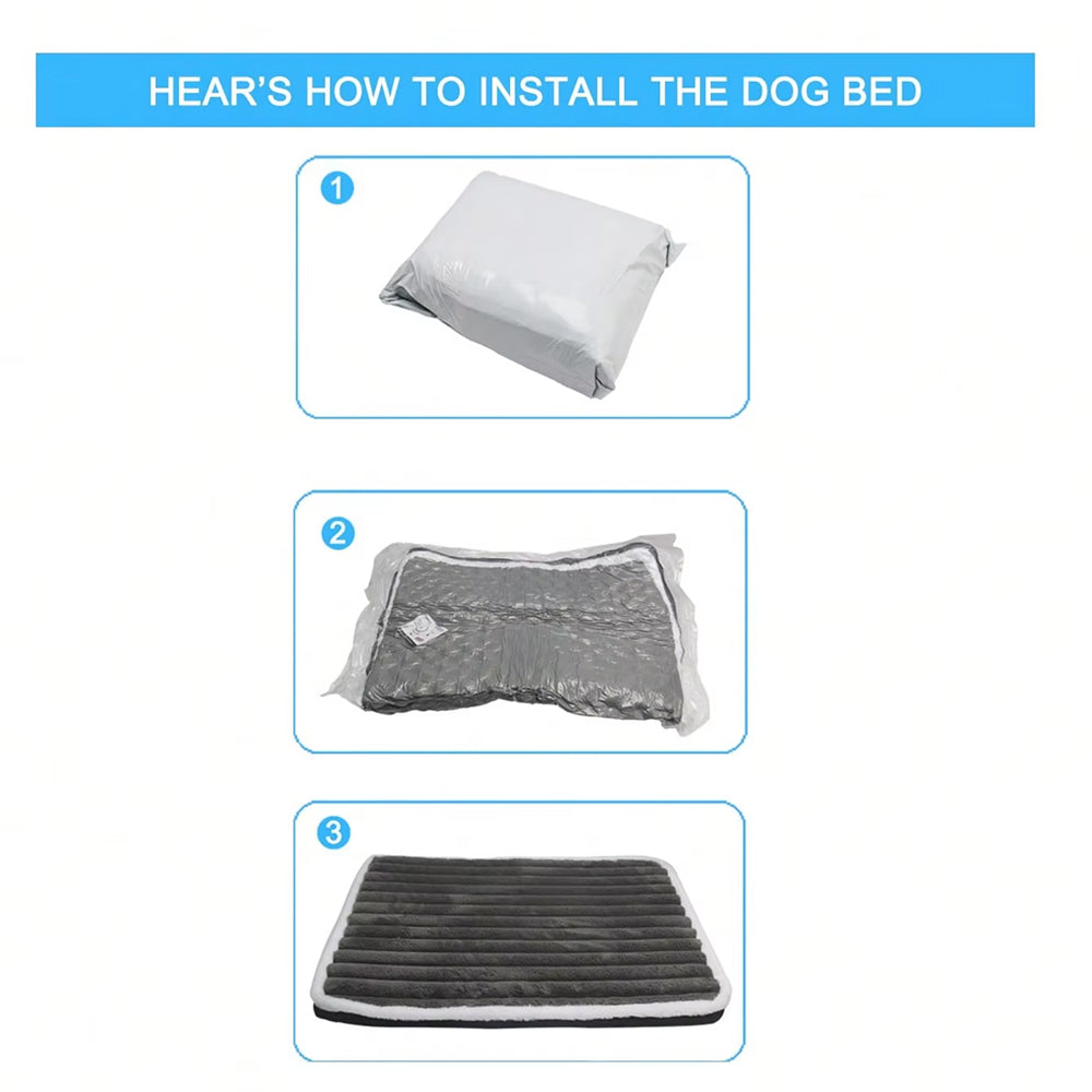 Orthopedic Dog Bed with Egg Crate Foam & Washable Cover for Joint Support & Senior Pets | Thomler