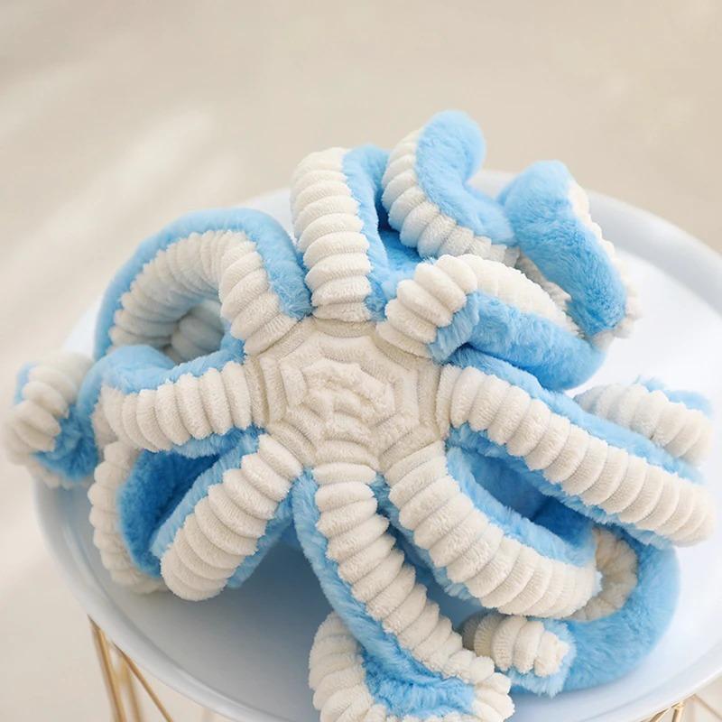 Stuffed Octopus Plush Toy Large Soft Sea Creature Cuddle Pillow for Kids Bedroom Nursery Decor Gift Blue Pink White Brown Purple | Thomler