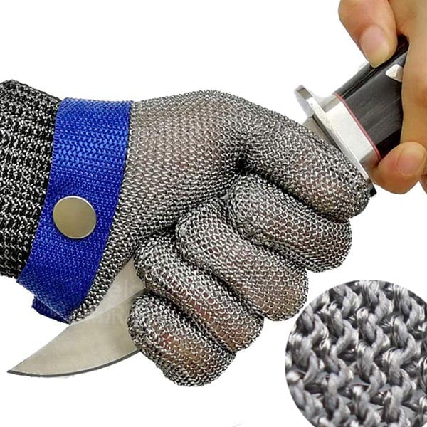 Cut-Resistant Stainless Steel Mesh Safety Glove for Kitchen, Oyster Shucking, Fishing & Food Prep | Thomler
