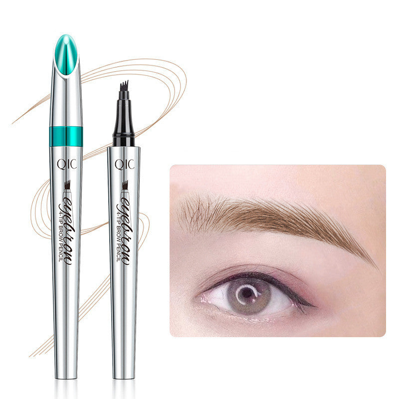 Four-Prong Precision Brow Defining Pencil with Long-Lasting 36-Hour Wear for Natural Hair-Like Strokes and Fuller Arches | Thomler