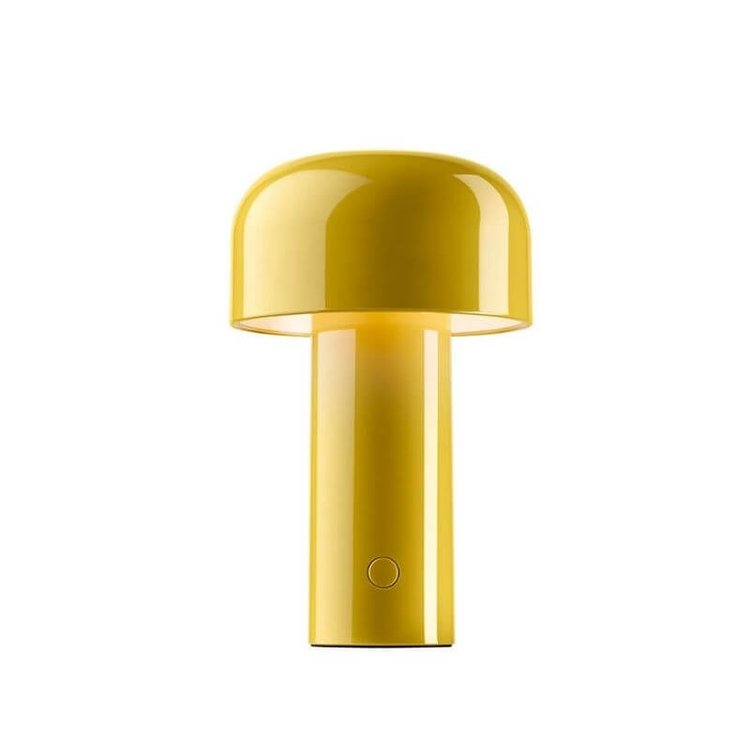 Cordless Mushroom Table Lamp with Touch Dimmer & USB-C Rechargeable Battery for Bedroom, Desk & Outdoor | Thomler