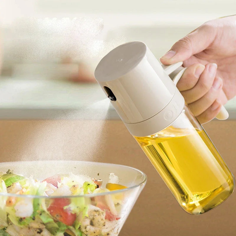 Borosilicate Glass Oil Spray Bottle 250ml for Healthy Cooking Air Fryer BBQ Kitchen | Thomler
