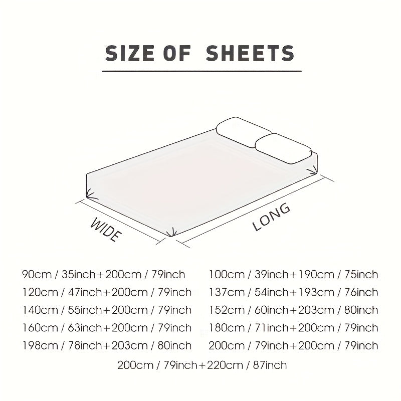 Bamboo Fiber Fitted Sheet Deep Pocket Breathable Cooling Bed Sheet Moisture Wicking Soft Bedding for Summer Twin Full Queen King Cal King | Thomler