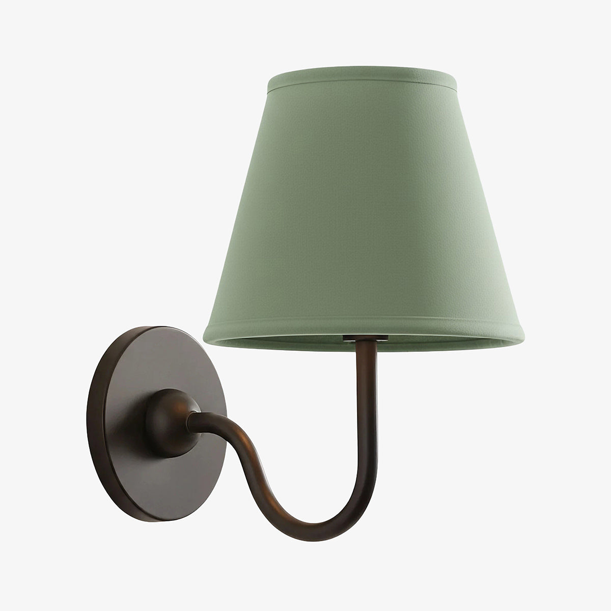 Brass Sconce with Fabric Drum Shade – 1 or 2 Light Hardwired Fixture for Bedroom, Hallway & Living Room | Thomler