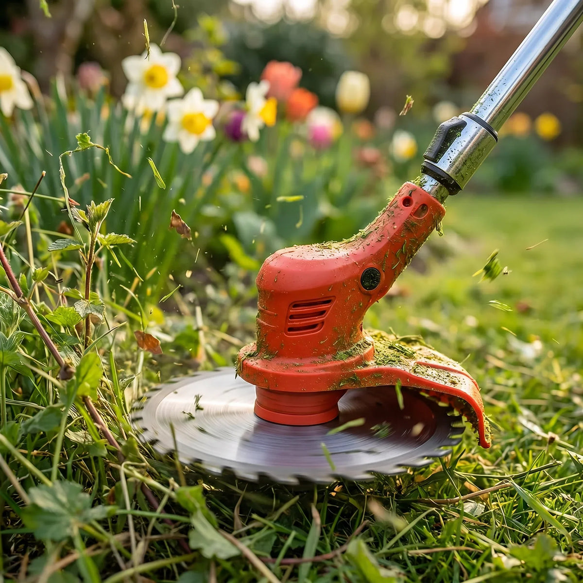 Rechargeable Grass Trimmer for Yard Maintenance – Cuts Weeds, Brush & Small Branches | Thomler