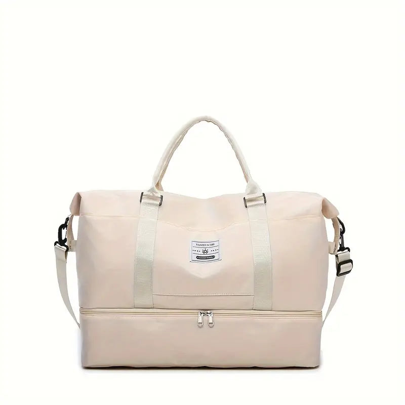 Compact Weekender Duffel Bag | Lightweight Canvas Travel Carryall with Shoulder Strap & Zipper Closure for Weekend Getaways, Gym & | Thomler