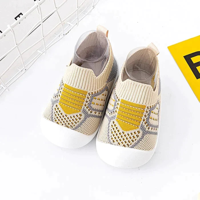 Infant Walking Shoe Socks with Non-Skid Rubber Sole — Soft Cotton Footwear for Toddlers 6-36 Months | Thomler