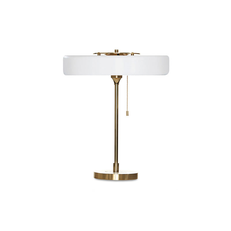 Table Lamp Brass 10W 13.8 in x 16.5 in Bedroom Living Room Study Vintage Midcentury Style Lighting | Thomler