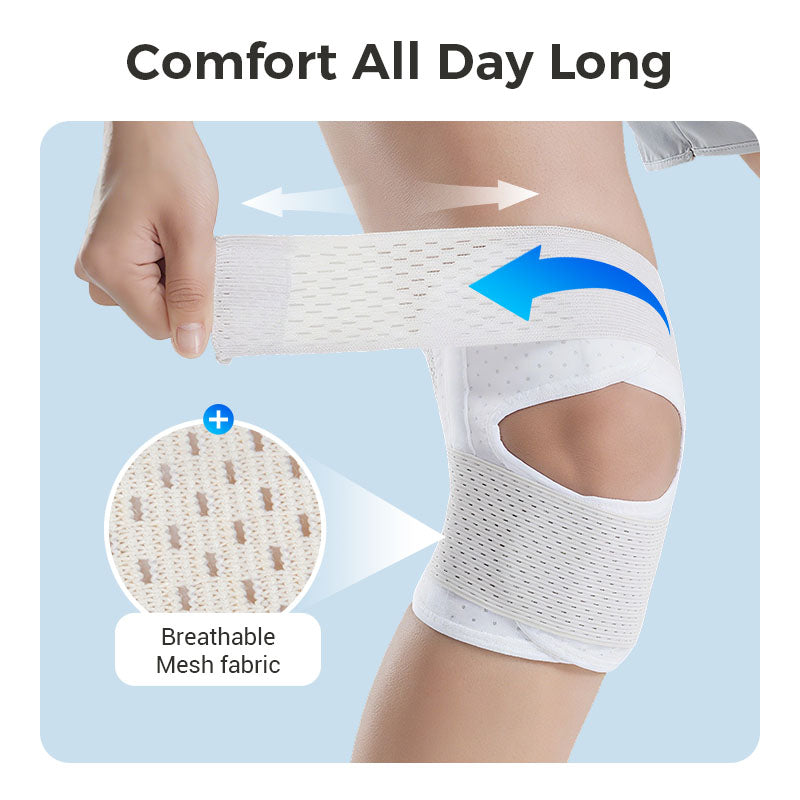 Adjustable Knee Support Brace with Stabilizing Straps – Breathable Compression Sleeve for Active Relief | Thomler