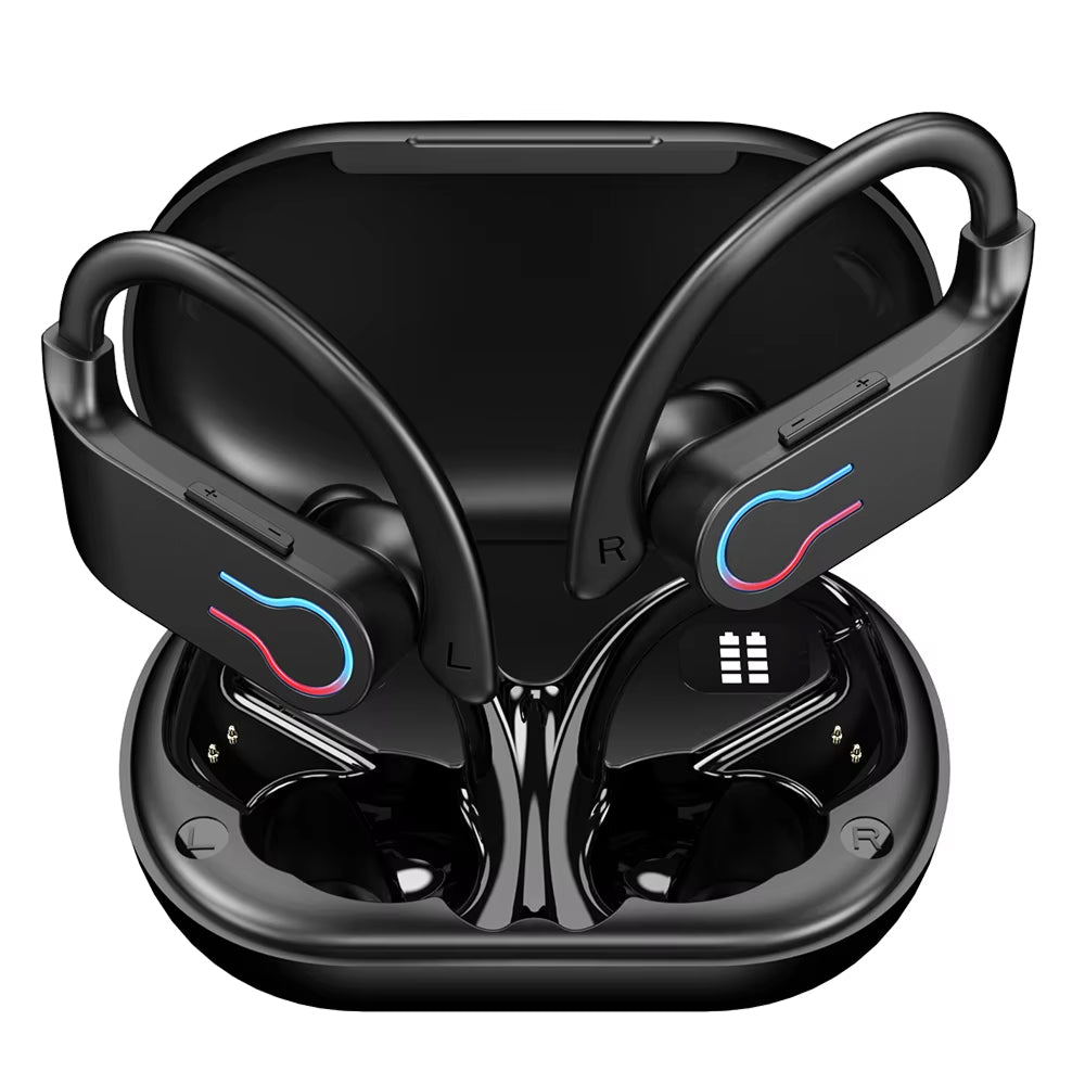 Wireless Sports Earbuds with Ear Hooks IPX7 Waterproof Bluetooth 5.3 Headphones 200-Hour Battery Life Running Gym Workout Fitness Earphones | Thomler