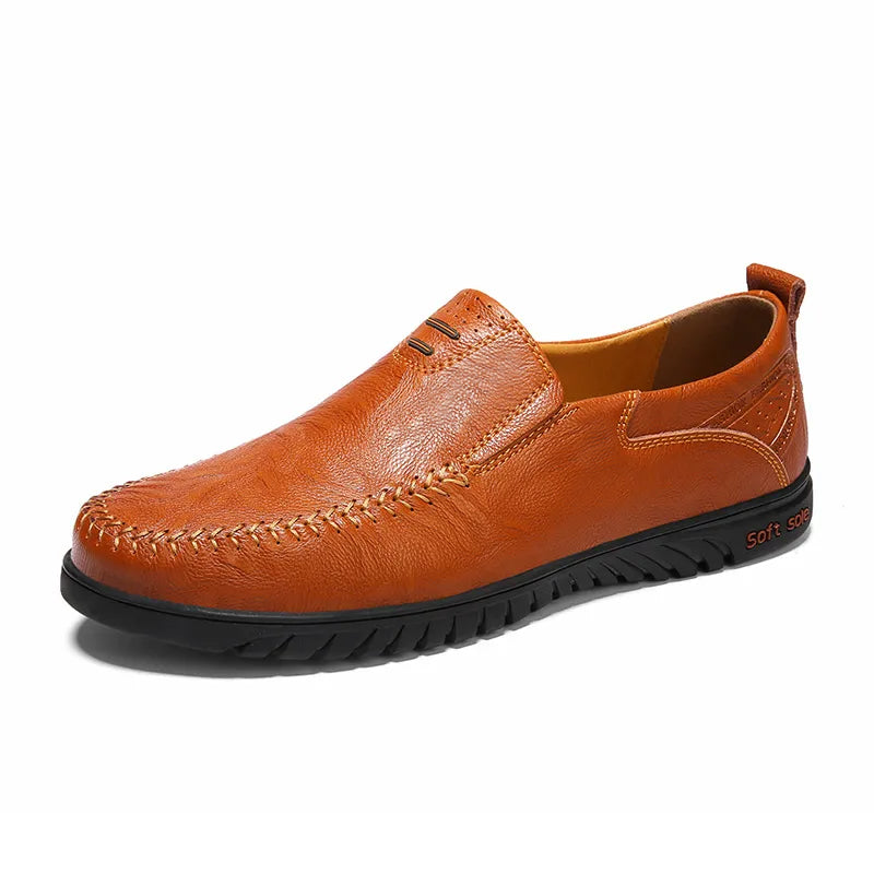 Men's Leather Oxford Dress Shoes for Work & Everyday Wear – Classic Lace-Up Formal Footwear in Brown Chocolate | Thomler