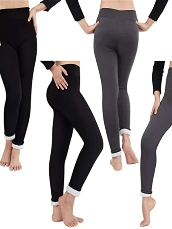 Thermal Fleece-Lined High-Waisted Leggings for Women – Winter Stretch Tights | Thomler