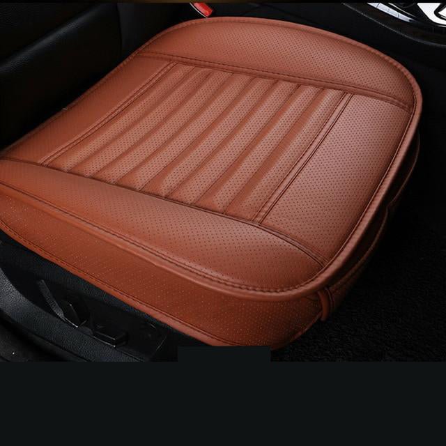 Bamboo Charcoal Car Seat Pad with Odor Absorption & Cooling – Front Pocket for Phone & Keys | Thomler