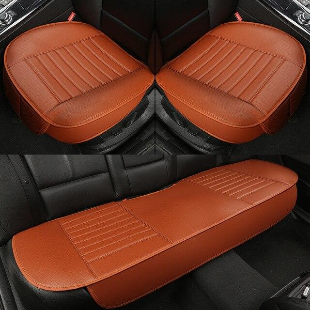 Bamboo Charcoal Car Seat Pad with Odor Absorption & Cooling – Front Pocket for Phone & Keys | Thomler