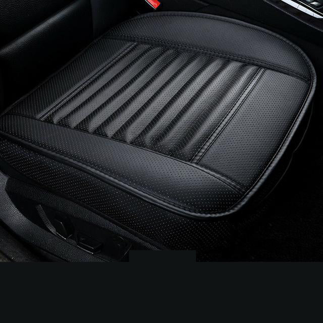 Bamboo Charcoal Car Seat Pad with Odor Absorption & Cooling – Front Pocket for Phone & Keys | Thomler