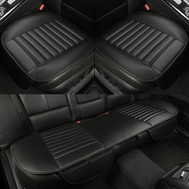 Bamboo Charcoal Car Seat Pad with Odor Absorption & Cooling – Front Pocket for Phone & Keys | Thomler