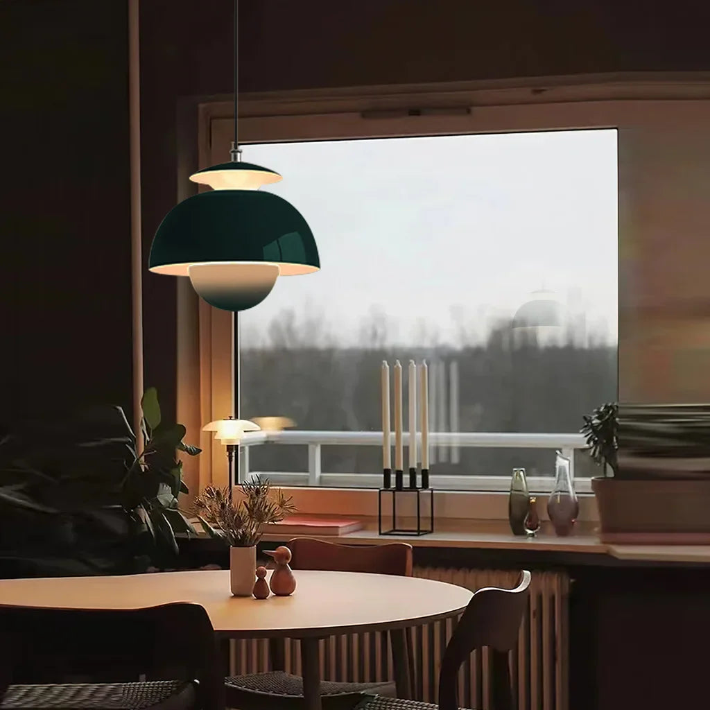 Pendant Light Metal 10 in Spherical Adjustable Living Room Dining Area Modern Chandelier Industrial Style LED Ceiling Fixture | Thomler