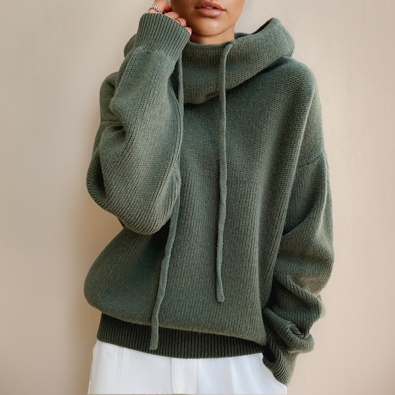 Women's Relaxed Turtleneck Sweater in Chunky Merino Knit – Oversized Fit, Ultra-Soft Wool | Thomler